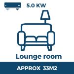 Lounge room 5.0kw